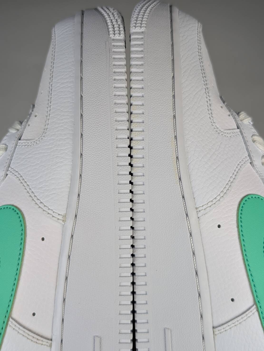 雙腳泛黃汙漬 315115-164/7.5 NIKE AIR FORCE 1 AF1 TIFFANY 薄荷綠