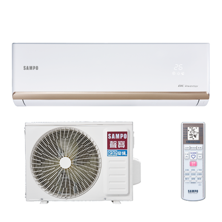 SAMPO 聲寶 2-3坪 時尚NF系列 變頻(冷專)一對一冷氣(AU-NF22D1+AM-NF22D1)