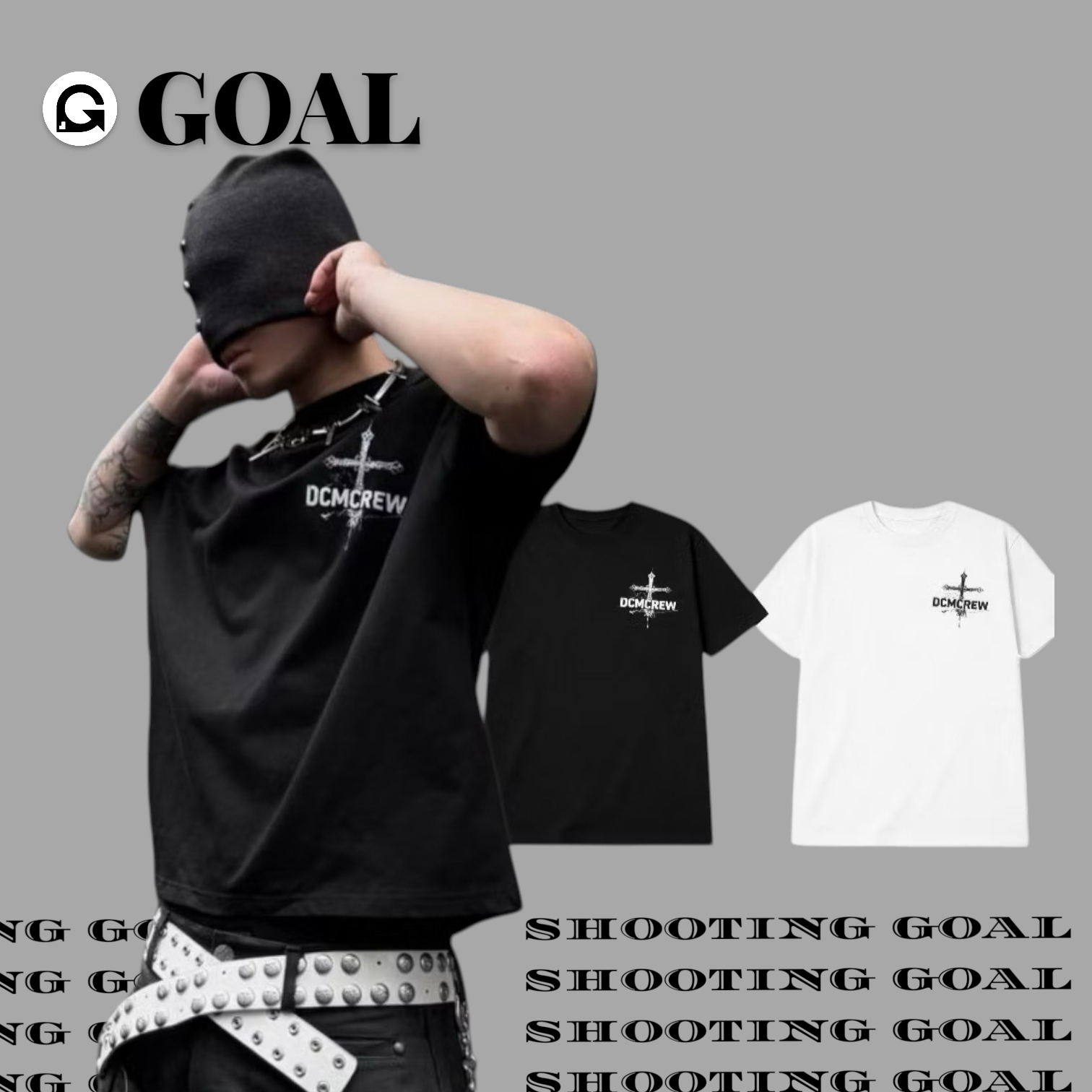 (GOAL) DCM boxy 十字架 索羅納 短T 短寬 037