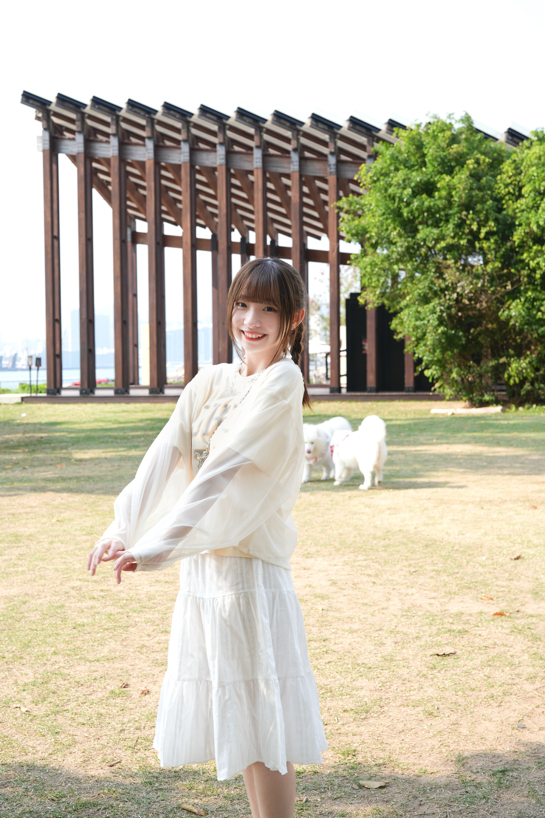 一Set兩件！字母Tee連紗面罩衫 (可分開穿) · 3色入