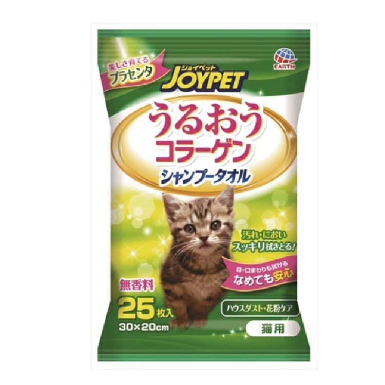 JoyPet 無香料全身 清潔濕紙巾 貓用 25枚入