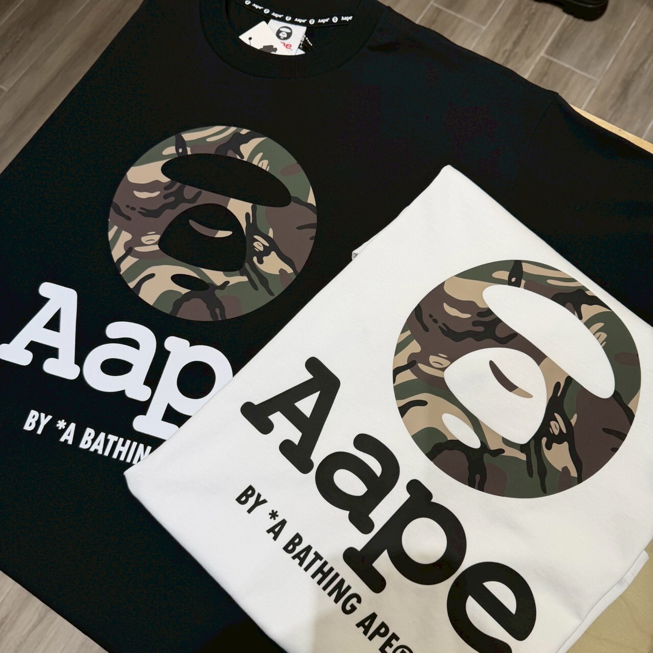 Aape 經典猿顏迷彩圓章短袖 M1640XXQ