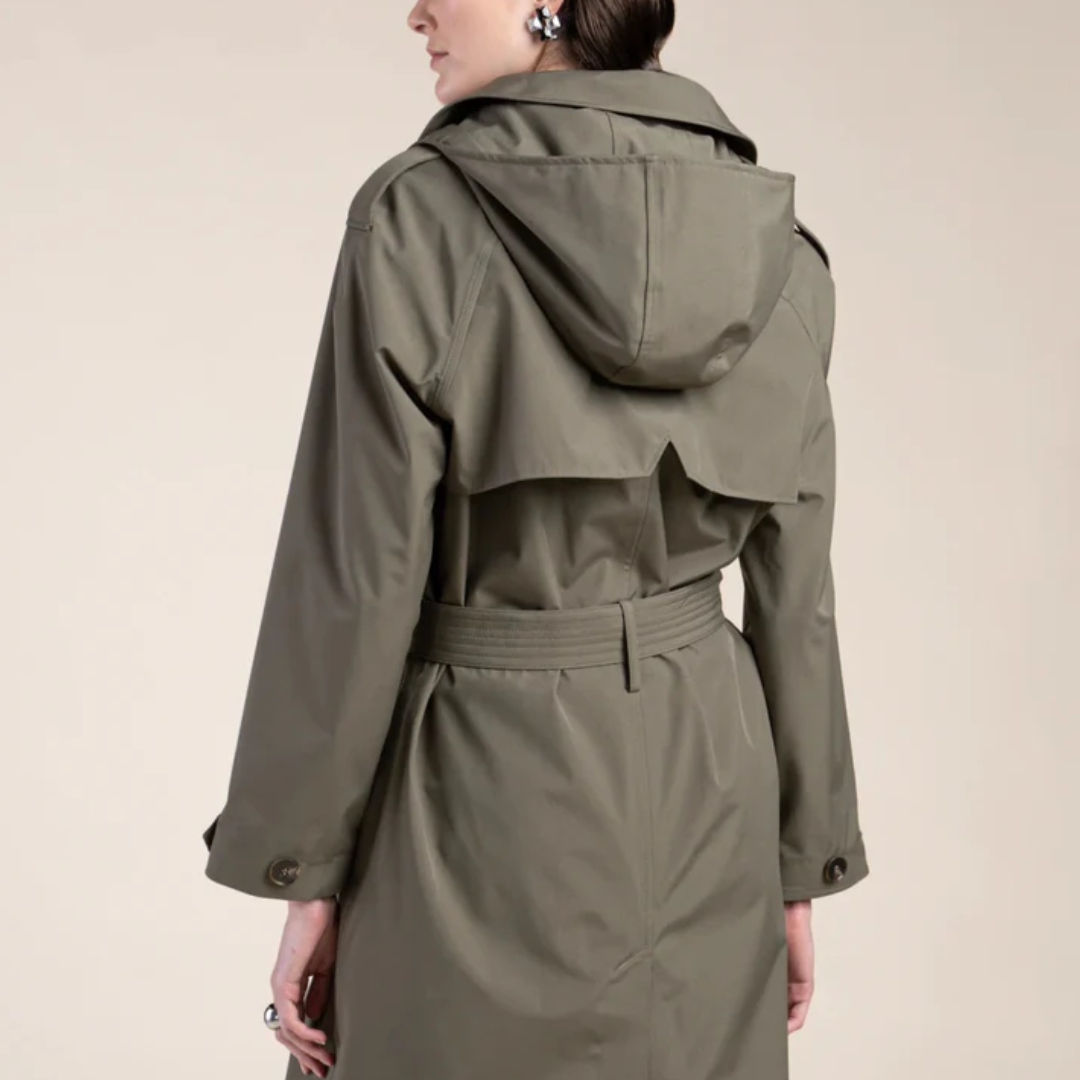 1FL0401-053 [FLOTTE] Montaigne - Waterproof Trenchcoat Kaki #24009 (EU)
