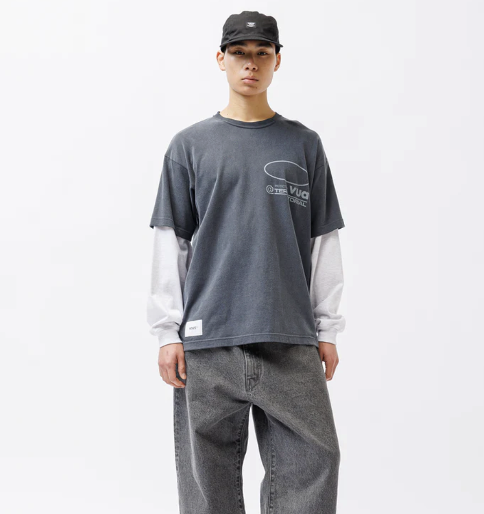WTAPS SS26 SLDR / LS / COTTON | (BLACK / GRAY)