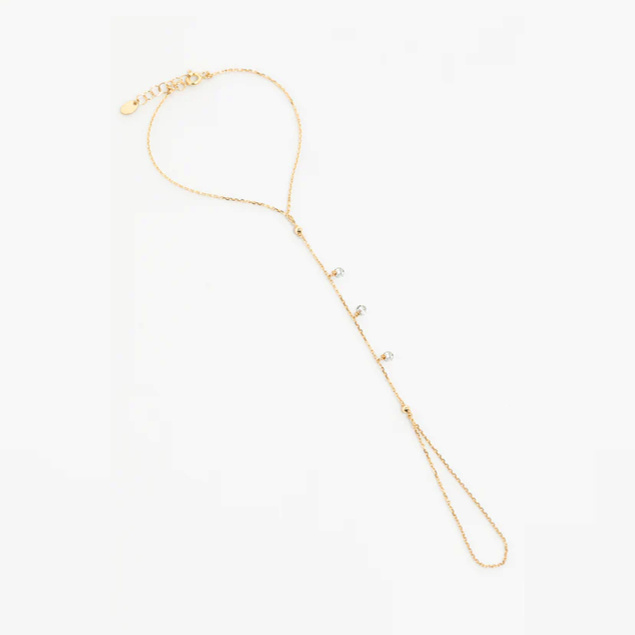 1YA0326-402 [YAY PARIS] Sofia Hand Jewelry 18K Gold With White Diamond#130pdsfJ54 (EU)