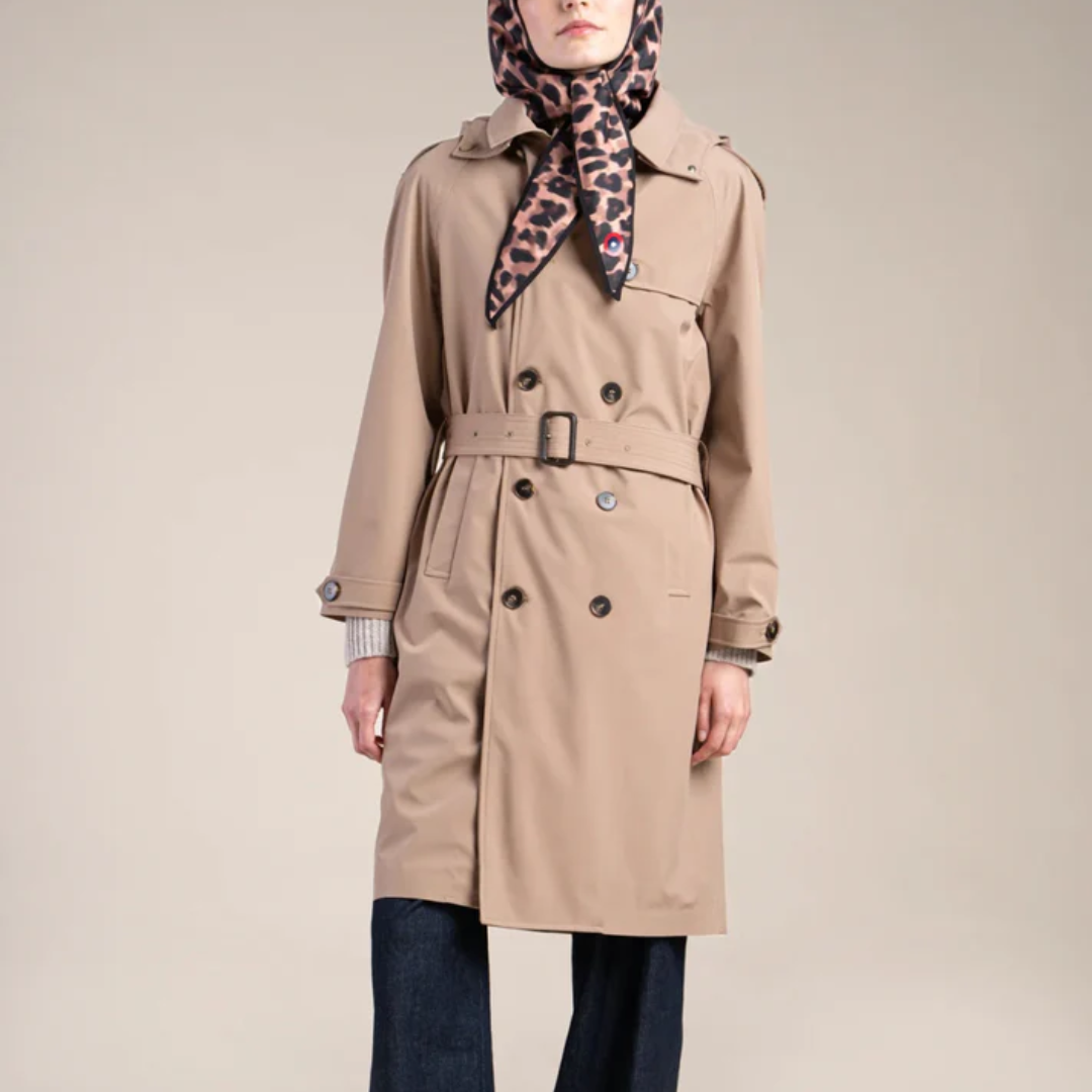 1FL0401-054 [FLOTTE] Montaigne - Waterproof Trenchcoat Sahara #24009 (EU)
