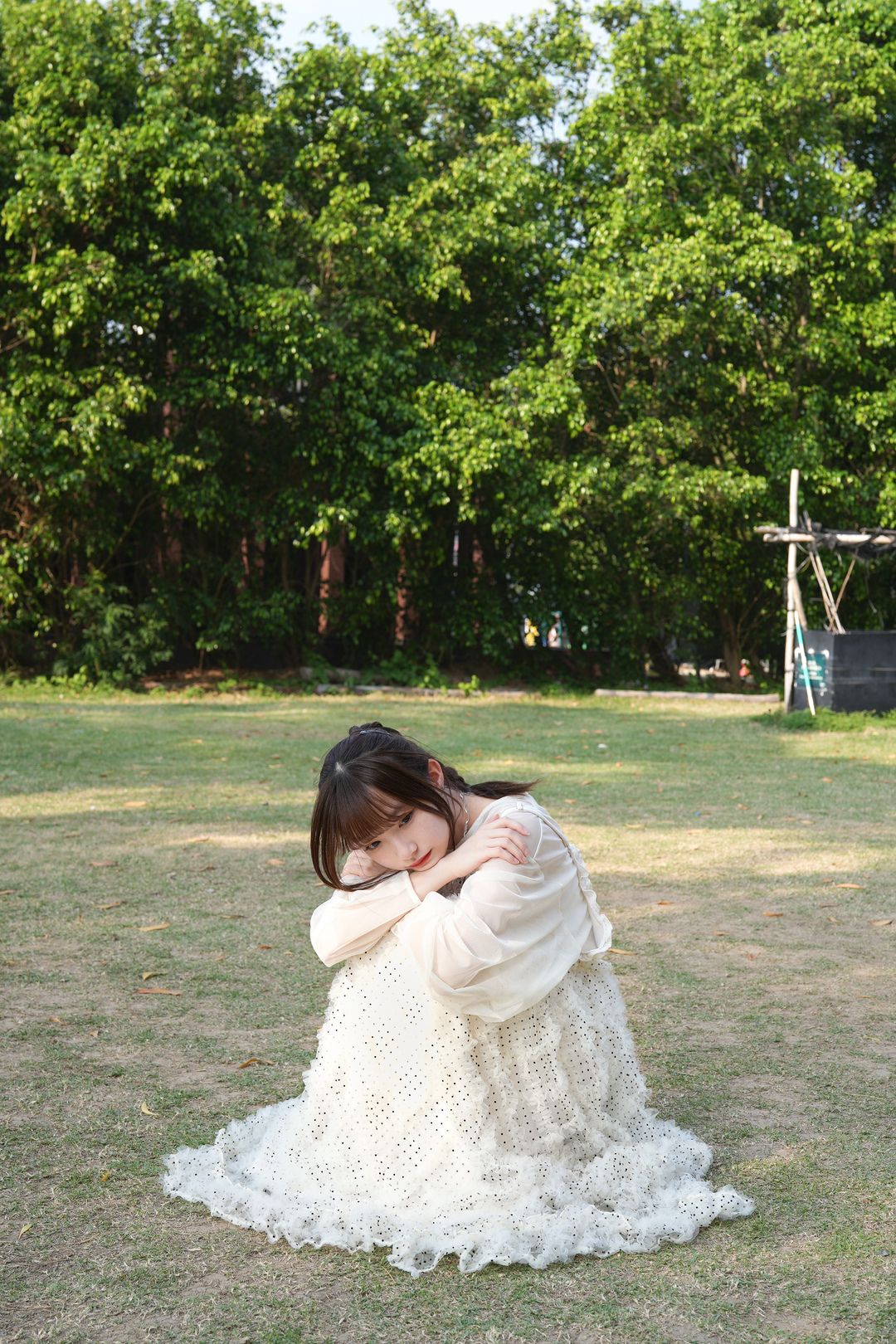 絕美點點菱格透紗OPS · 2色入