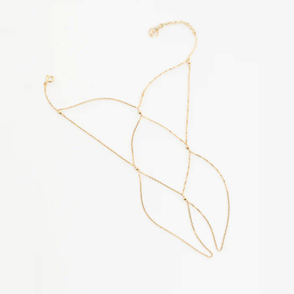 1YA0326-403 [YAY PARIS] Multi-Strand Chain Hand Jewelry 18K Gold #130mrcnJ00 (EU)