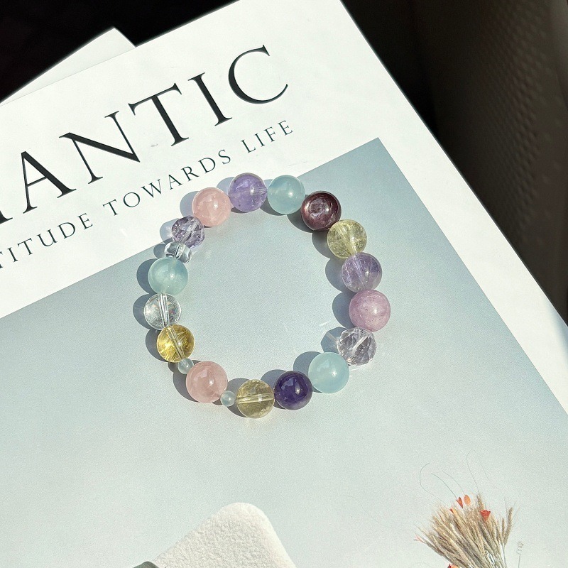 【白日織夢】紫水晶x海藍寶x粉水晶x黃水晶x紫鋰輝x白水晶x紫鋰雲母