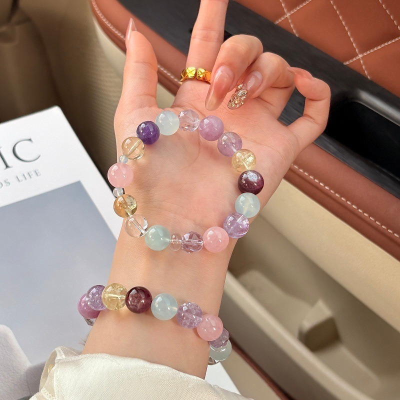 【白日織夢】紫水晶x海藍寶x粉水晶x黃水晶x紫鋰輝x白水晶x紫鋰雲母