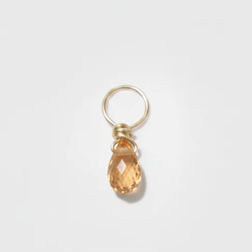 1YA0326-408 [YAY PARIS] Mia Pendant 18K Gold Orange Sapphire #901pdenJ124 (EU)