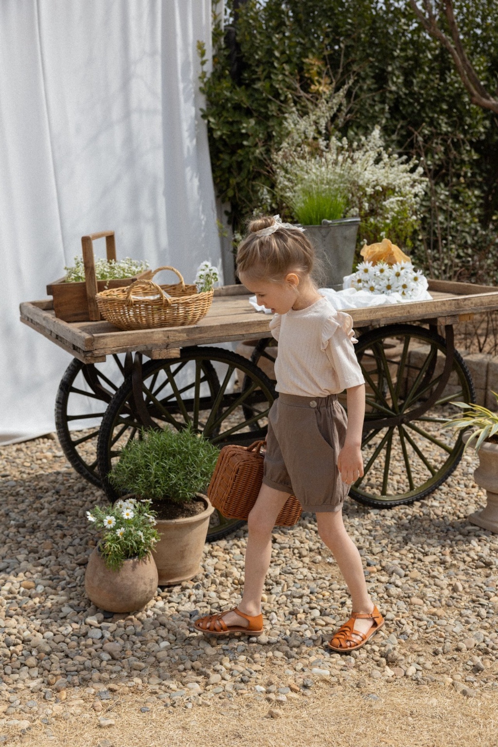 正韓夏Perrobebe 夏日精緻假鈕扣短褲