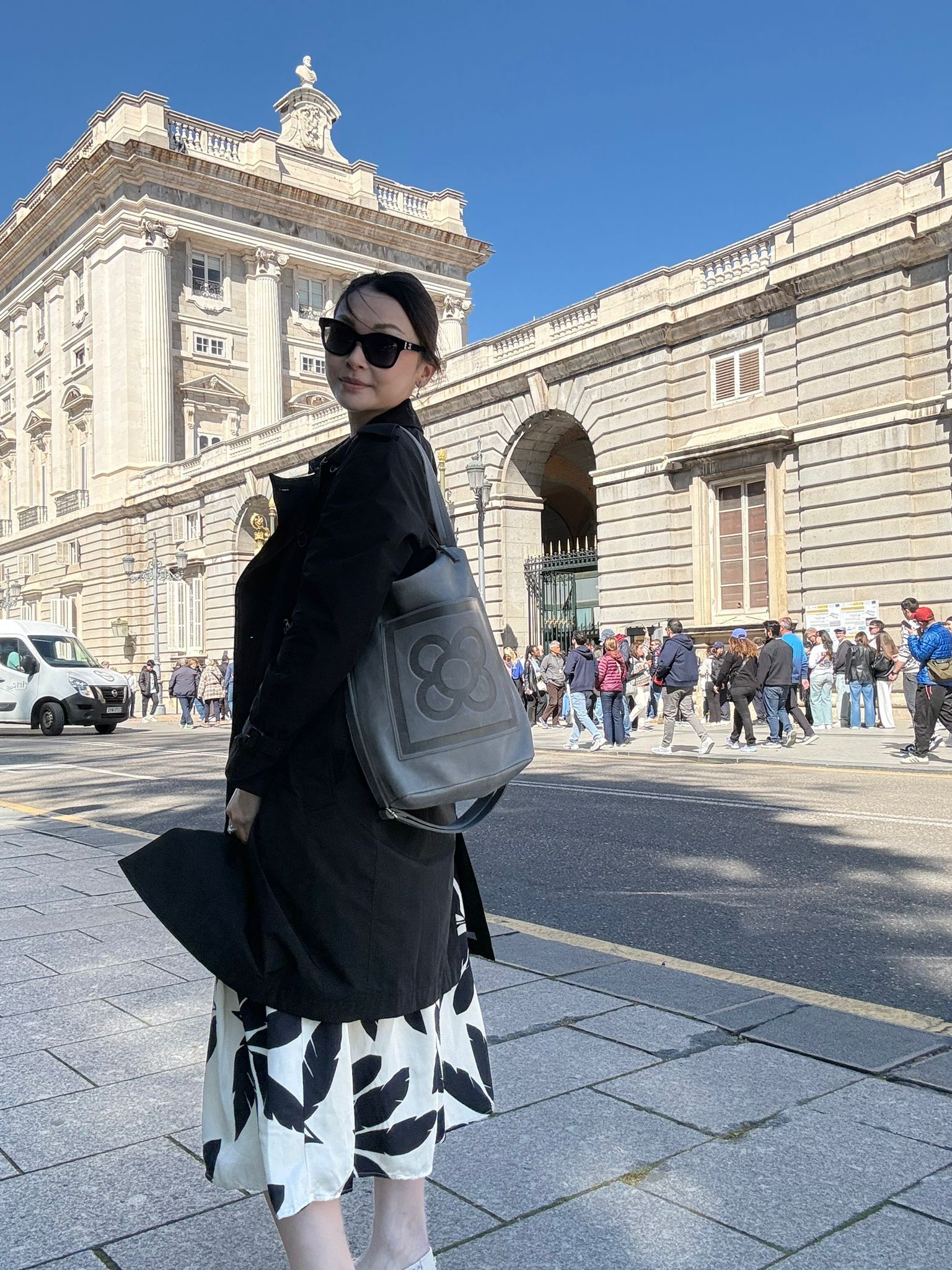 西班牙代購 Barcelona flower crossbody bag