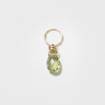 1YA0326-411 [YAY PARIS] Mia Pendant 18K Gold Light Green Sapphire #901pdenJ120 (EU)