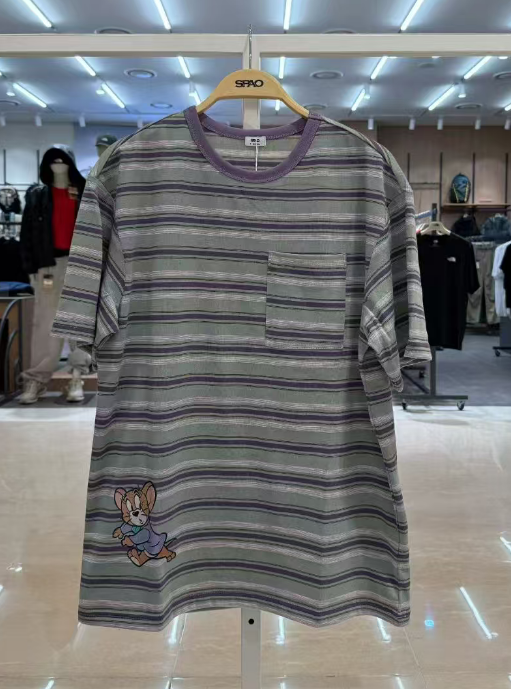 韓國代購 SPAO 貓和老鼠條紋短袖 SP0335