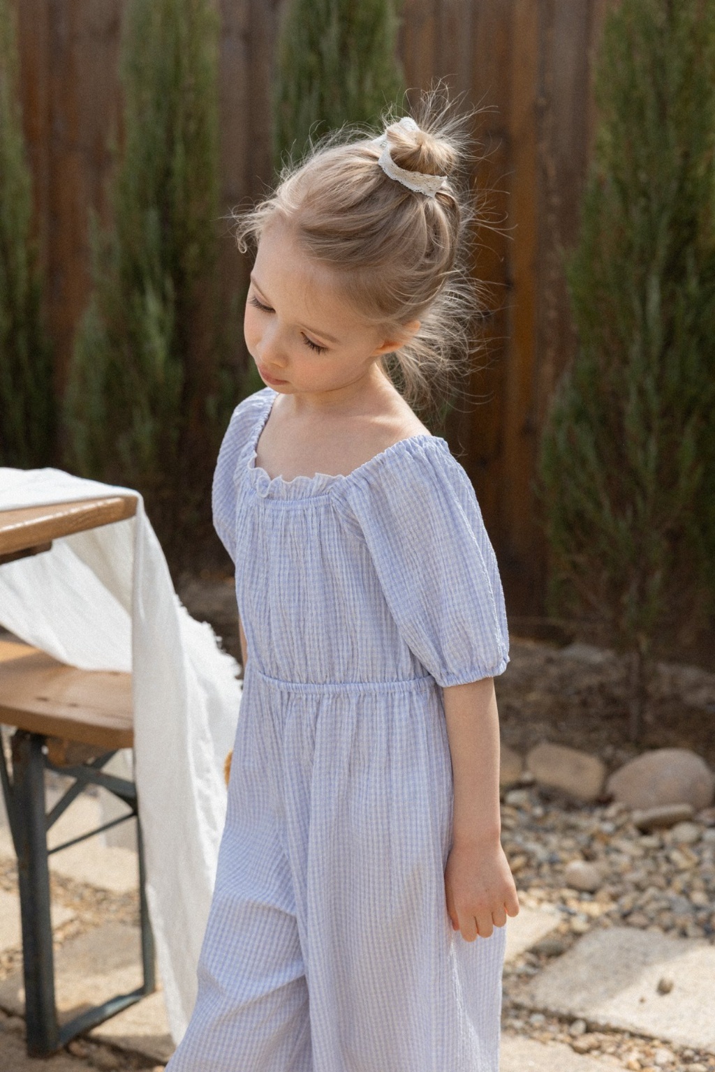 正韓夏Perrobebe 來去野餐格紋連身褲