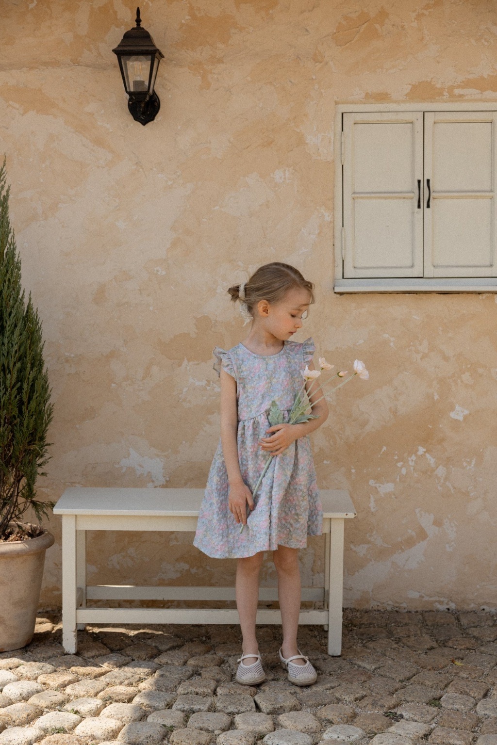 正韓夏Perrobebe 滿滿花卉後綁帶洋裝