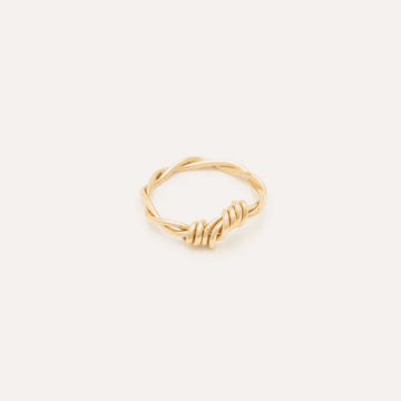 1YA0326-414 [YAY PARIS] Twisted Ring Pendant 18K Gold #23AHK-901cetoJ00 (EU)
