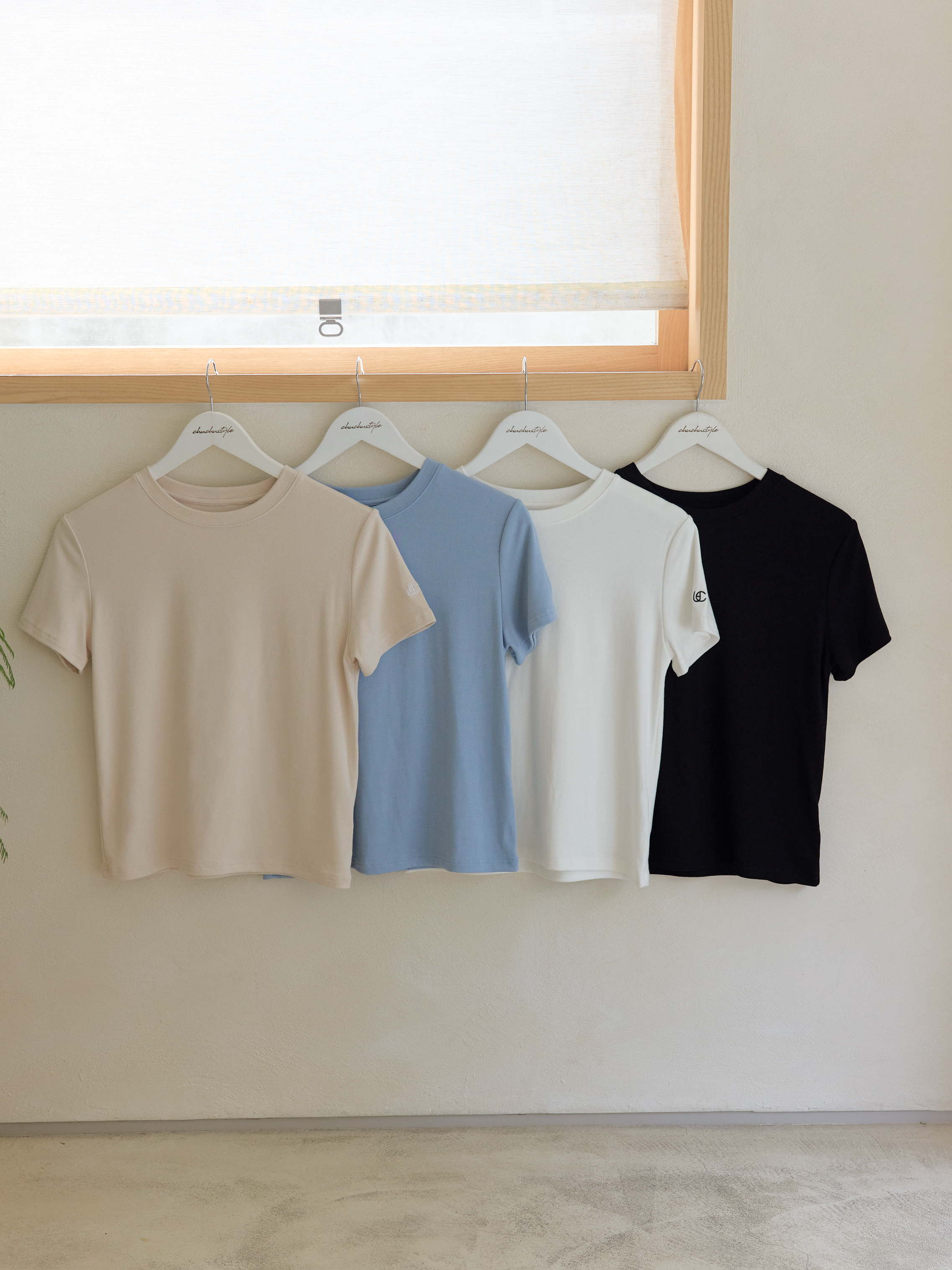 極Q彈親膚包色五件組：自訂 Q彈極親膚修身舒適短Ｔ*2＋自訂 Q彈極親膚短Ｔ*3(現省500元)