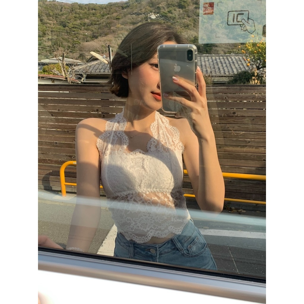 【imfine】高級純慾整件蕾絲掛脖小可愛 #8514