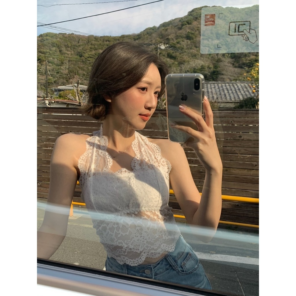 【imfine】高級純慾整件蕾絲掛脖小可愛 #8514