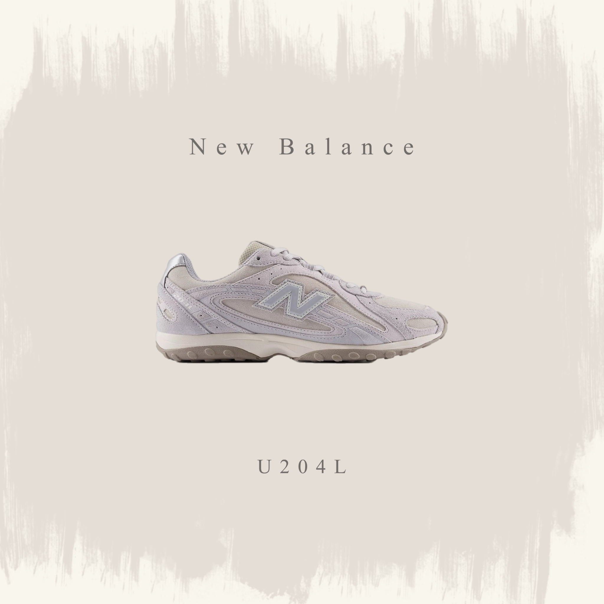 NEW BALANCE 204L 灰紫 米白 緞帶鞋帶 休閒 復古 女鞋 U204L86W