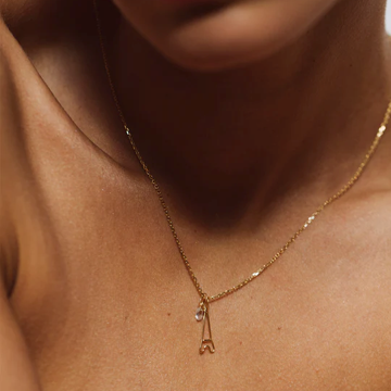 1YA0326-416 [YAY PARIS] Mia Pendant 18K Gold White Diamond #901pdgtmnJ54 (EU)