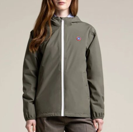 1FL0401-058 [FLOTTE] Passy Classique - Raincoat Short Kaki #20007 (EU)