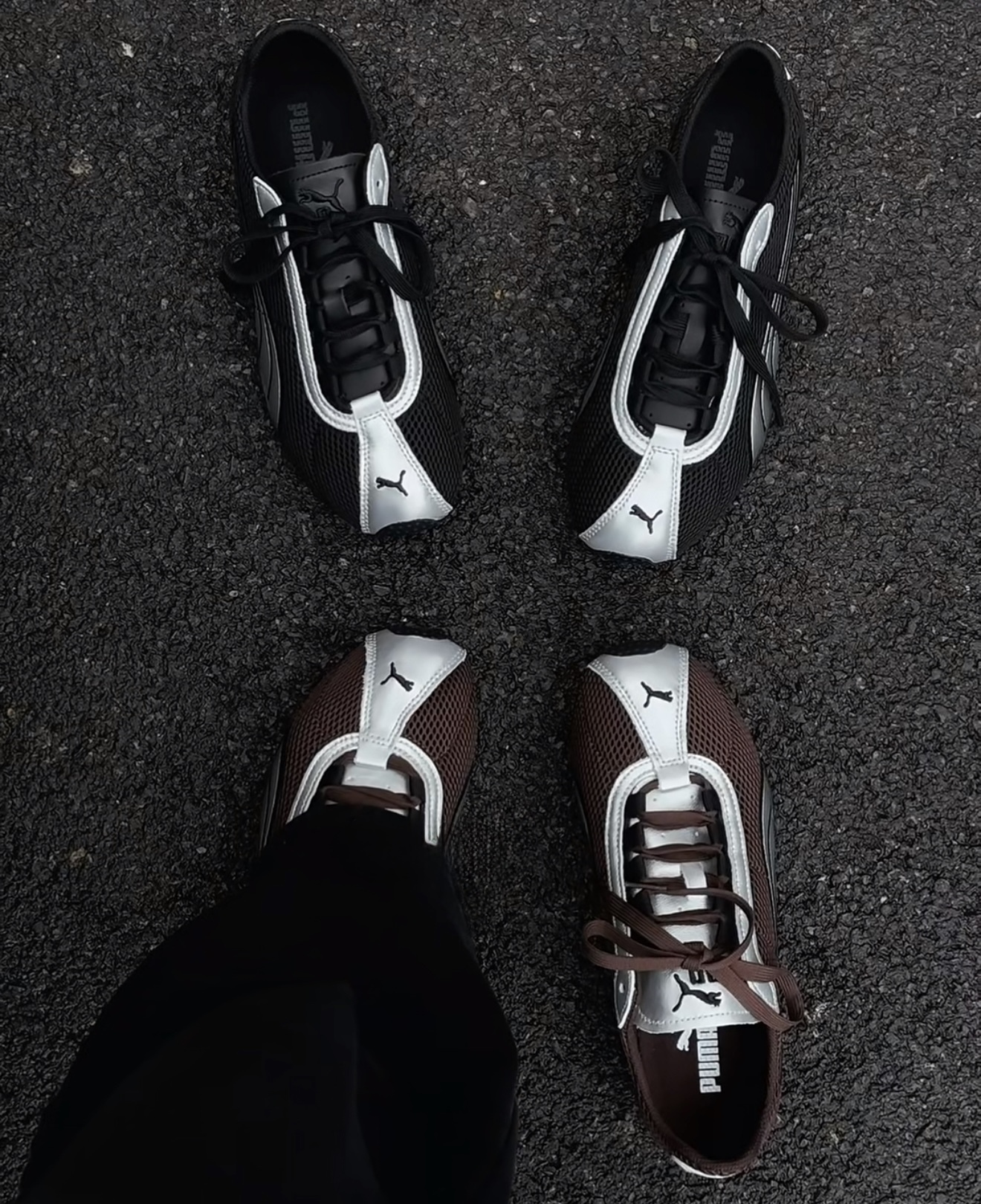 【Luxury】 PUMA H-STREET 張凌赫同款賽車鞋 德訓 薄底鞋 摩卡棕銀 男女同款