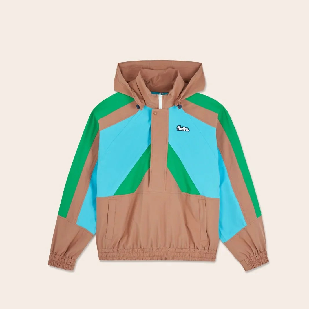 1FL0401-037 [FLOTTE] Abbesses - Waterproof Jacket Cannelle Turquoise Cactus #22112 (EU)