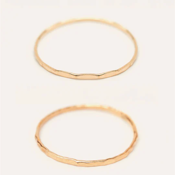 1YA0326-419 [YAY PARIS] Hammered Ring Set 750‰ Gold #SS25_C48_J00 (EU)