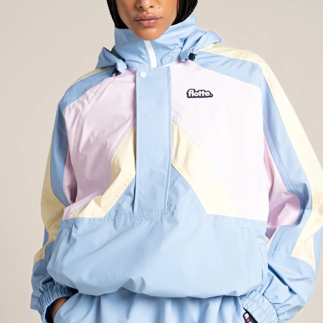 1FL0401-038 [FLOTTE] Abbesses - Waterproof Jacket Ciel Butter Marshmallow #22112 (EU)