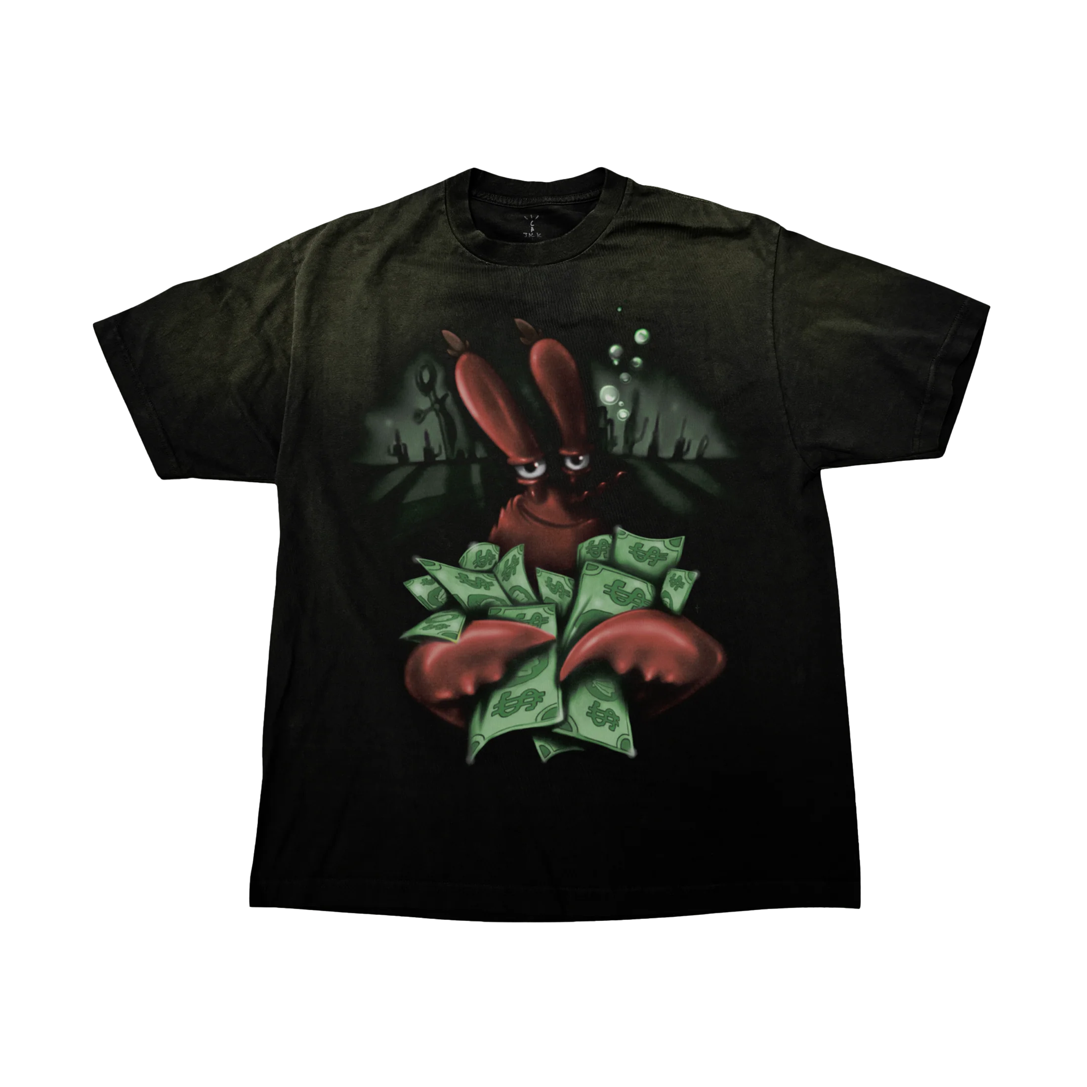 Travis Scott X  CJ X SPONGEBOB  26SS 海綿寶寶 TS  限量聯名 限定款 短T