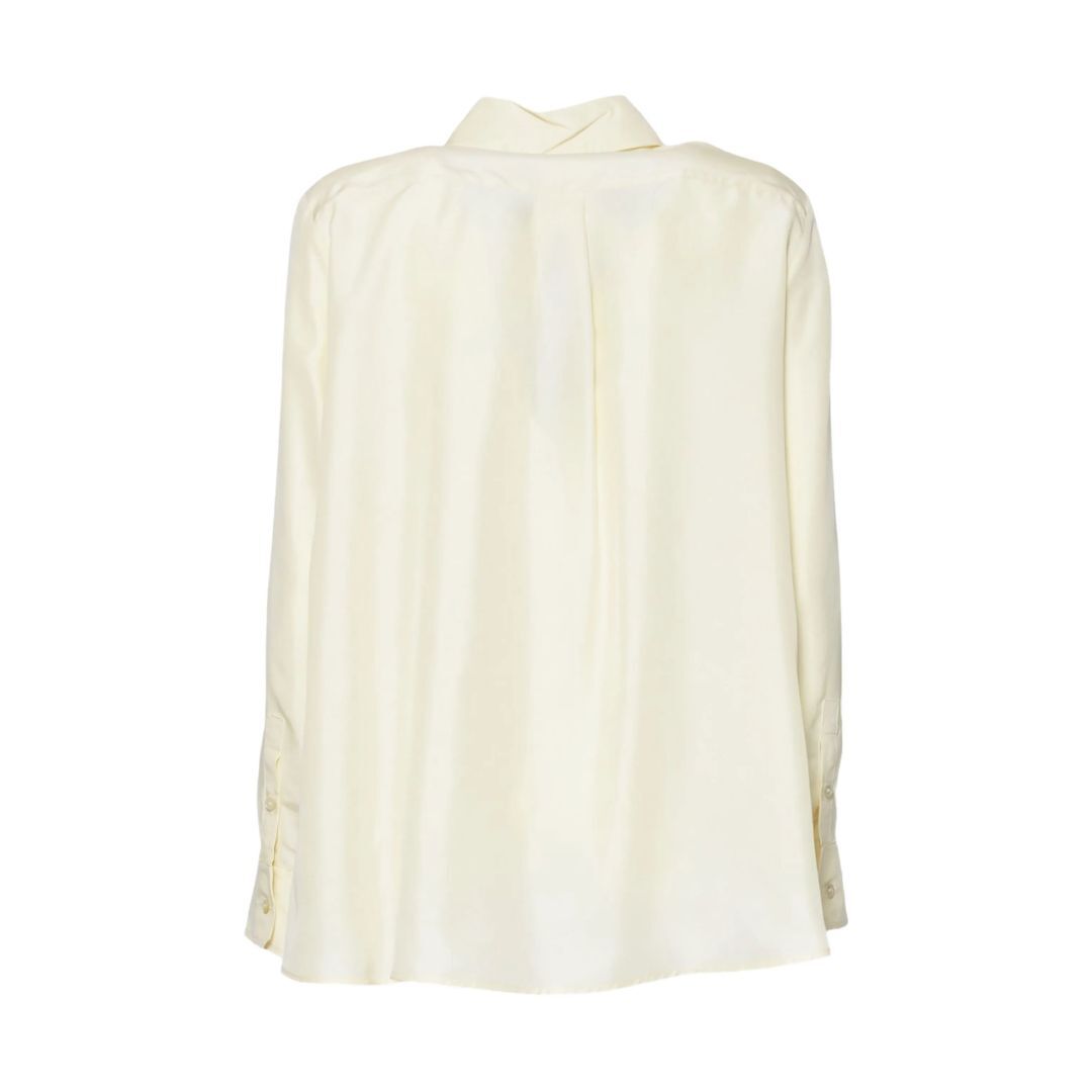 1FF0101-509 [MAX MARA WEEKEND] Shirt Riga Gialla White (SS26) #WKDPANETTOLI-023 (C-EU-E)