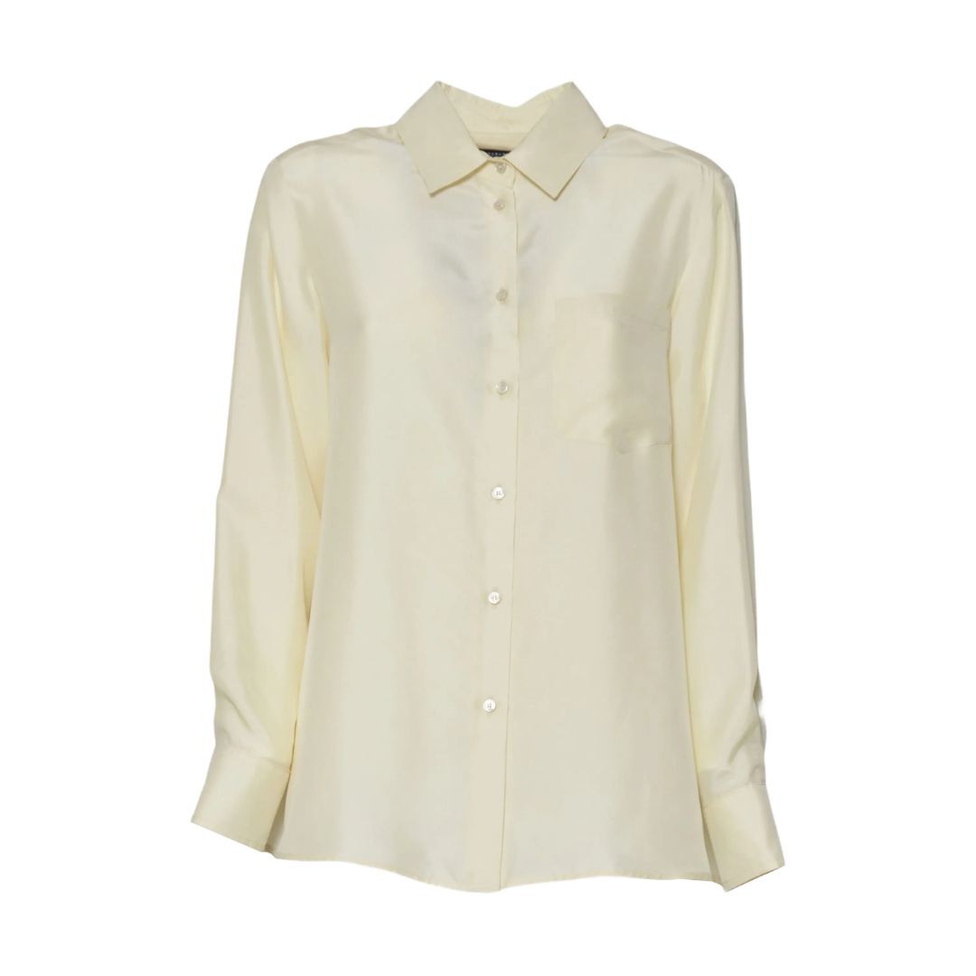 1FF0101-509 [MAX MARA WEEKEND] Shirt Riga Gialla White (SS26) #WKDPANETTOLI-023 (C-EU-E)