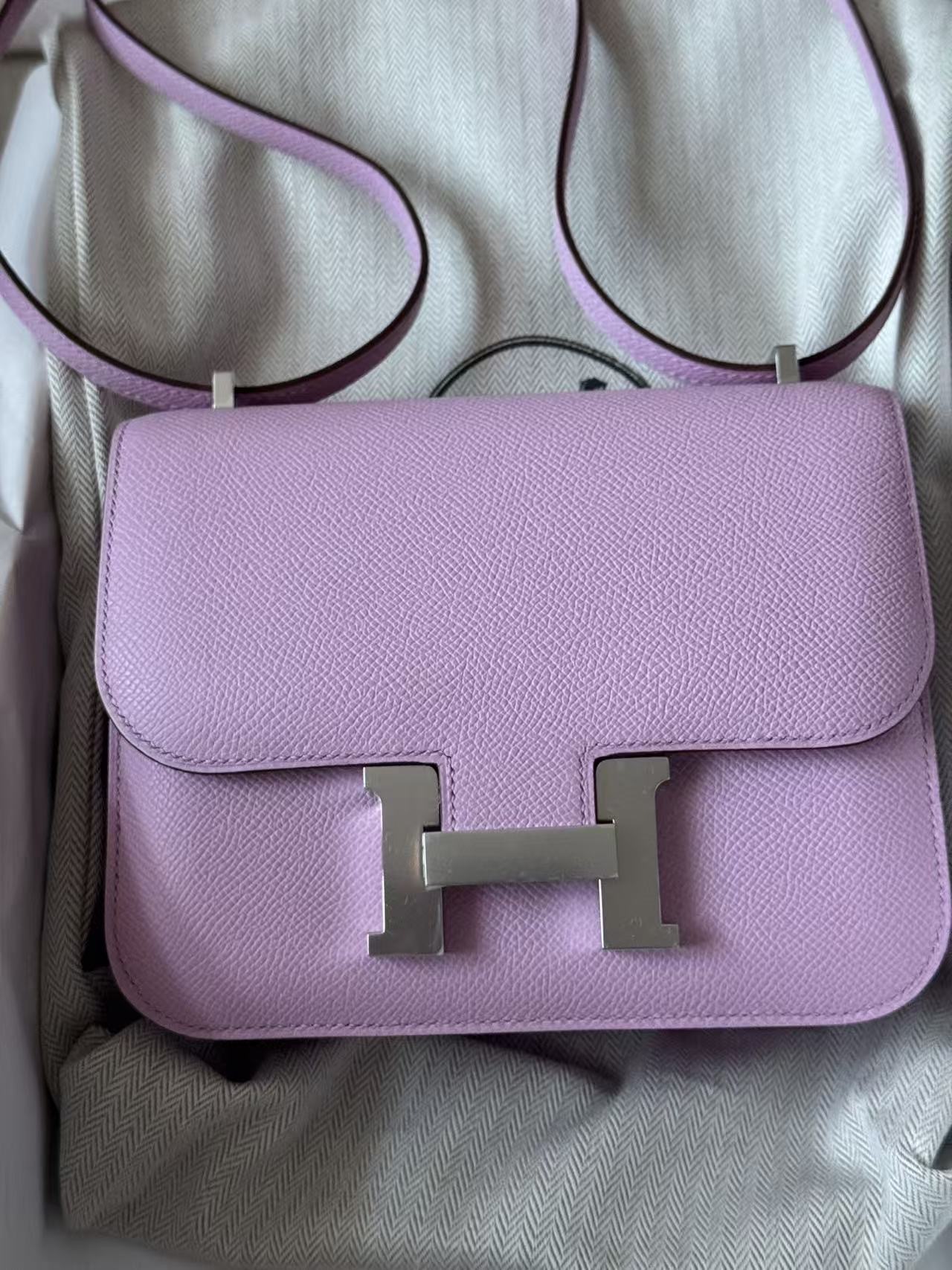 Constance mini X9 mauve sylvestre ck epsom