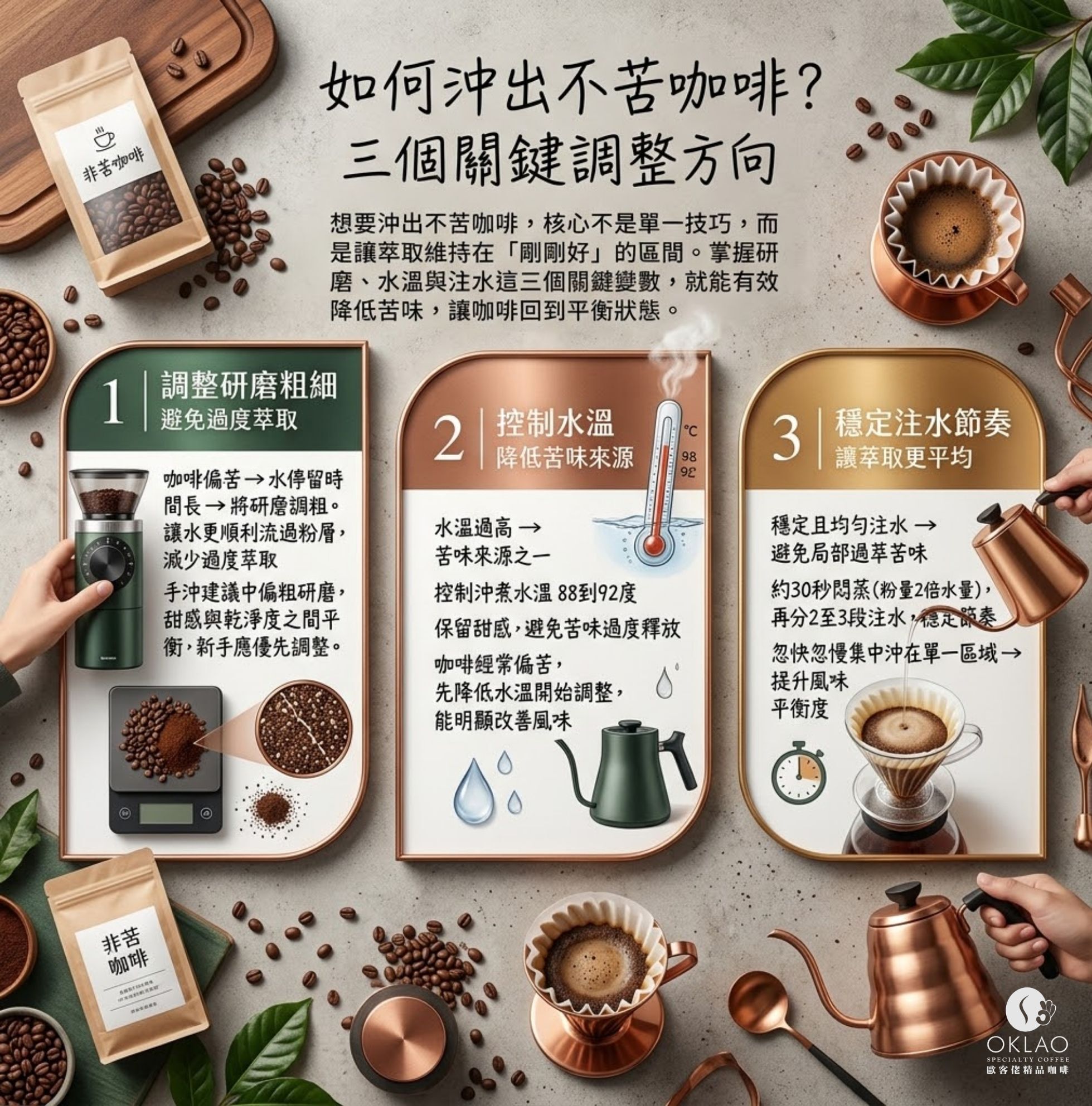 如何沖出不苦咖啡 咖啡太淡怎麼補救 咖啡為什麼會苦 咖啡過萃怎麼判斷 咖啡萃取不足怎麼辦 咖啡萃取 咖啡萃取 咖啡萃取原理 咖啡過萃與不足差別 咖啡萃取時間多久