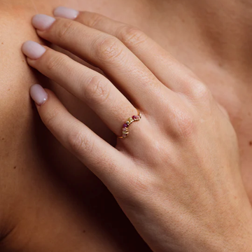 1YA0326-429 [YAY PARIS] Frida Ring Liberty Gold Laminate #100pafr1128 (EU)