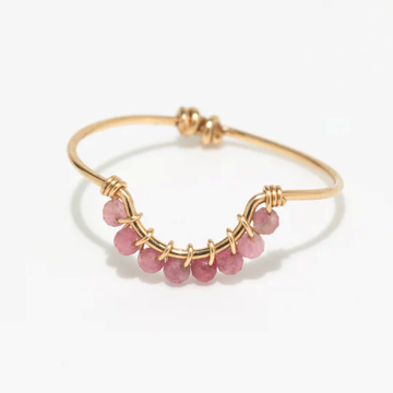 1YA0326-431 [YAY PARIS] Frida Ring Tourmaline Gold Laminate #100pafr1126 (EU)