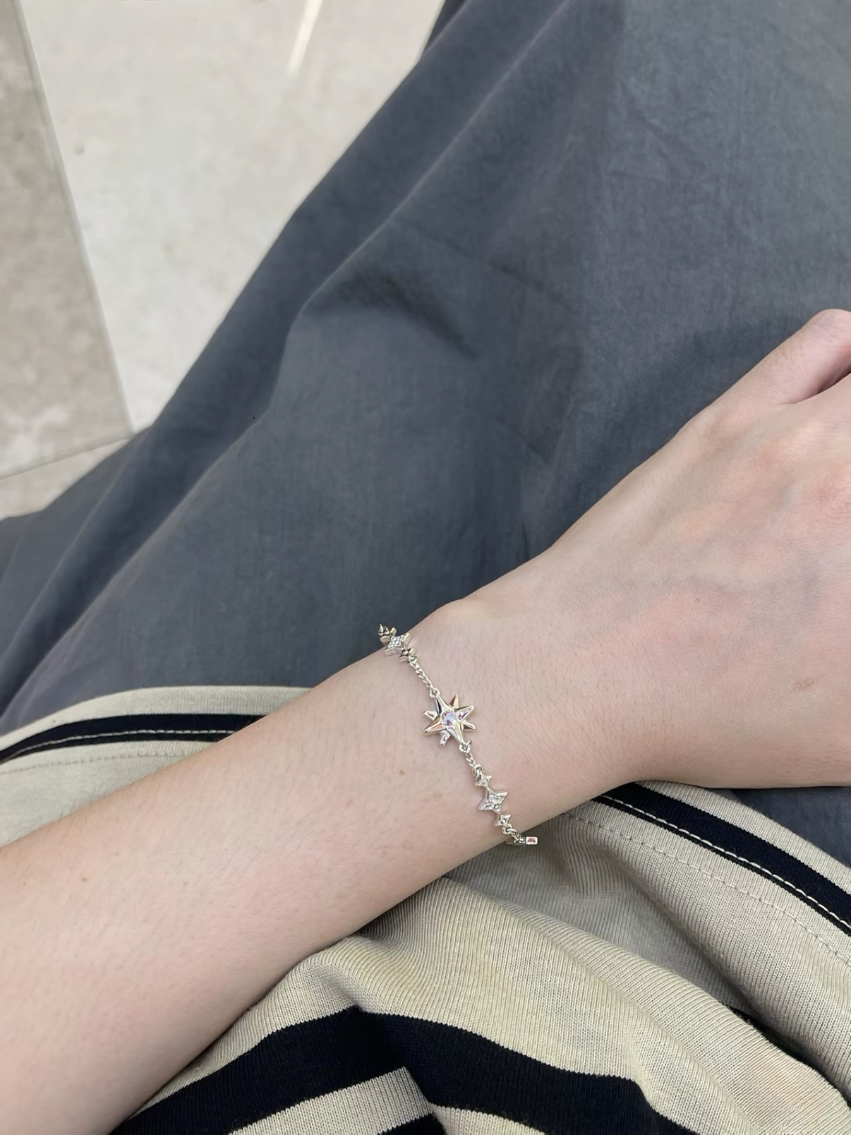 （預購）熱門🔥CHARLES & KEITH  小CK 六芒星手鍊 兩色