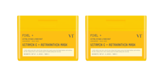 XM031 VT 維生素 C 蝦紅素面膜 30EA 一套2件