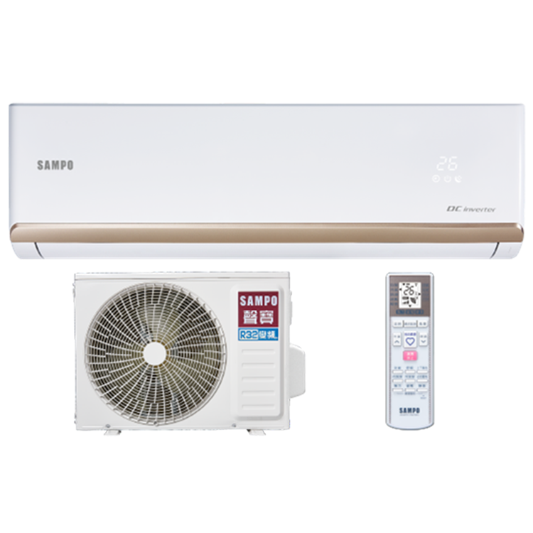 SAMPO 聲寶 8-10坪 時尚NF系列 (冷專)變頻一對一冷氣(AU-NF63D+AM-NF63D)
