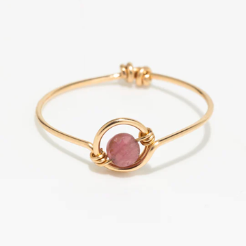 1YA0326-433 [YAY PARIS] Swan Ring Tourmaline Gold Laminate #100emsw1126 (EU)