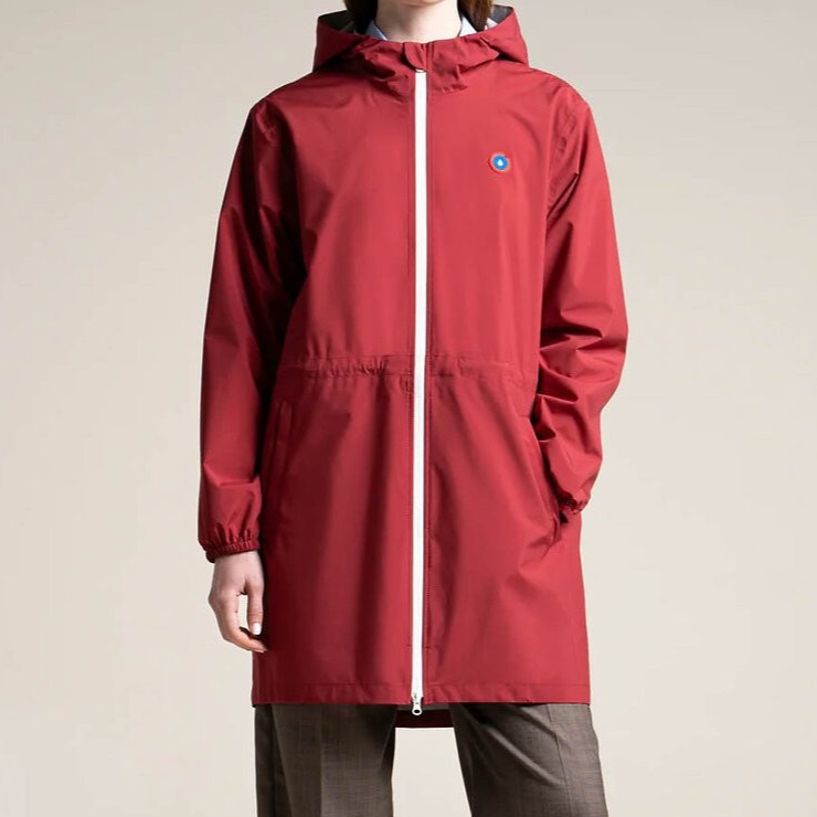 1FL0401-084 [FLOTTE] Amelot Colour - Long Raincoat Cerise #20300 (EU)