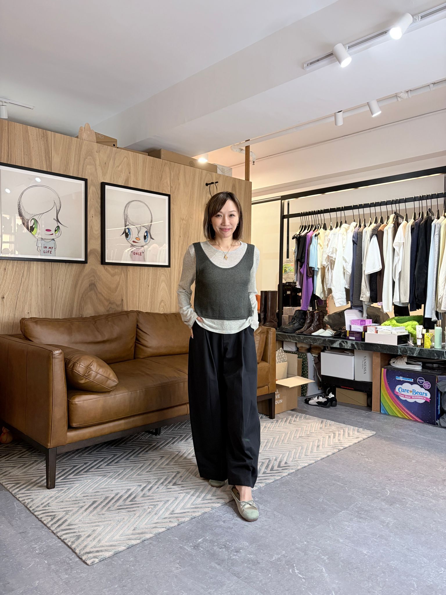 AB6034 兩件式層次針織背心