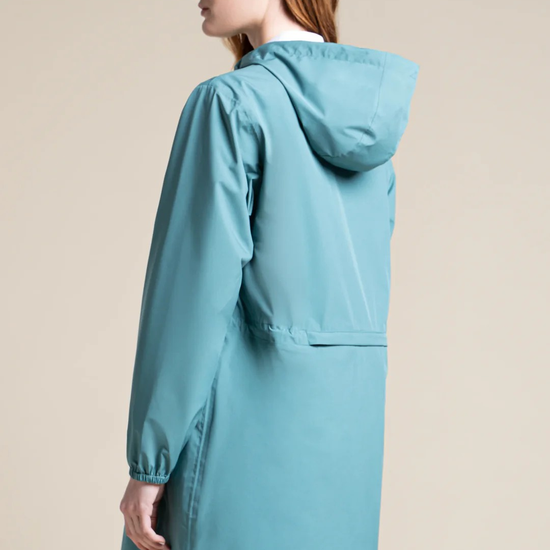 1FL0401-087 [FLOTTE] Amelot Colour - Long Raincoat Emeraude #20300 (EU)