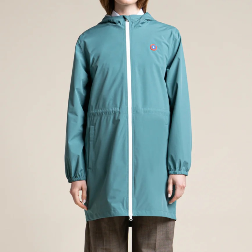 1FL0401-087 [FLOTTE] Amelot Colour - Long Raincoat Emeraude #20300 (EU)