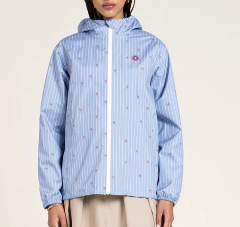 1FL0401-071 [FLOTTE] Passy Imprime - Raincoat Short Oxford Bleu #20008 (EU)