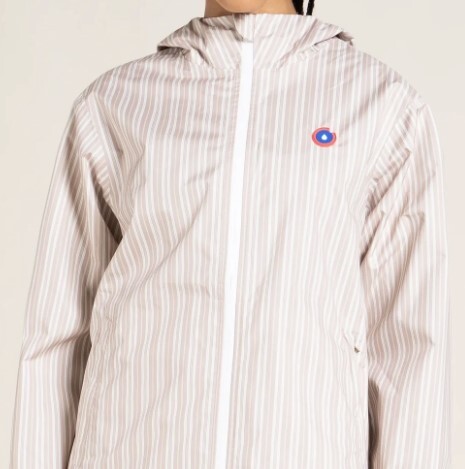 1FL0401-072 [FLOTTE] Passy Imprime - Raincoat Short Oxford Beige #20008 (EU)