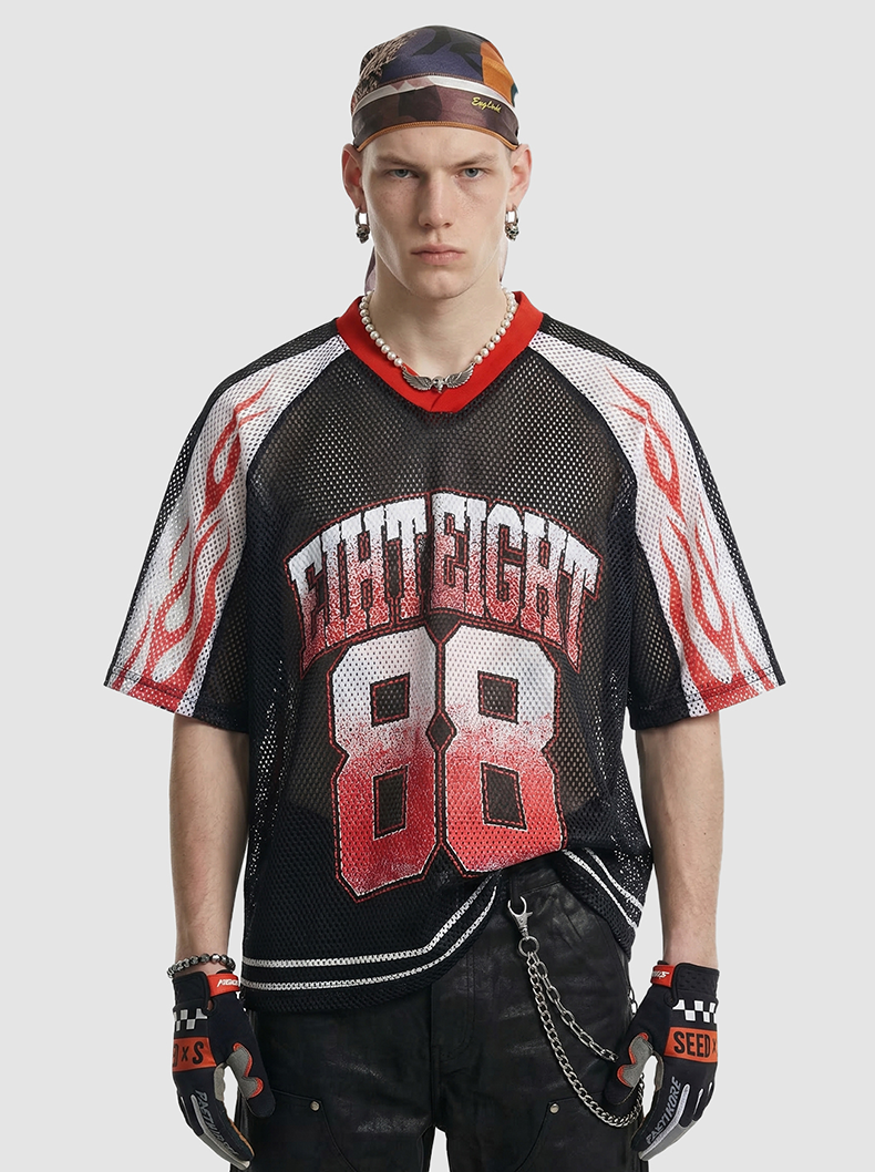 《S.V》88賽車火焰數字球衣